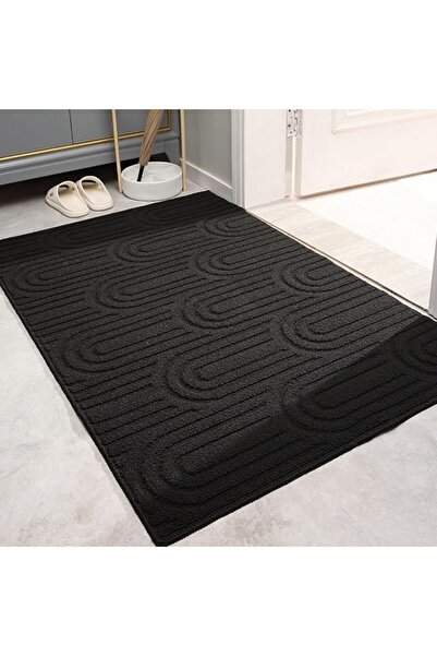 Yelajoy Dirt Trapper Indoor Door Mat, Machine Washable Entrance Rug, Super Ab...