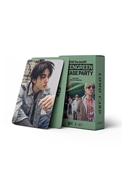Kpop Dünyasi CORTIS '' GreenGreen Release Party '' Çift Yön Baskılı Lomo Card Seti (55 Pcs)