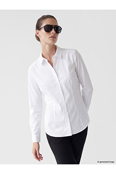 LC Waikiki Vizyon New Season White Basic Women's Shirt