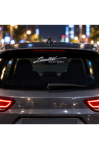 AlpiLeo Limited Edition Car Window Sticker 20×6 cm – Car Rear Window Letterin...