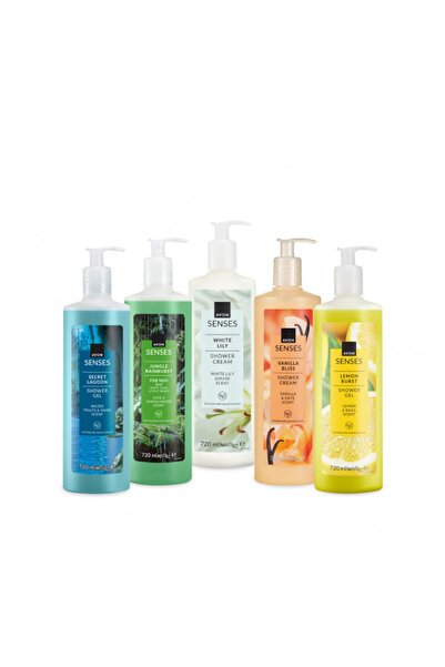 AVON Σετ 5 αφρόλουτρα με αντλία 5 x 720 ml