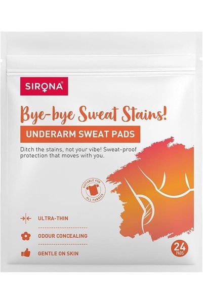Sirona accessory وسادات سايرونا لامتصاص العرق تحت الإبط - 24 قطعة، وسادات مضا...