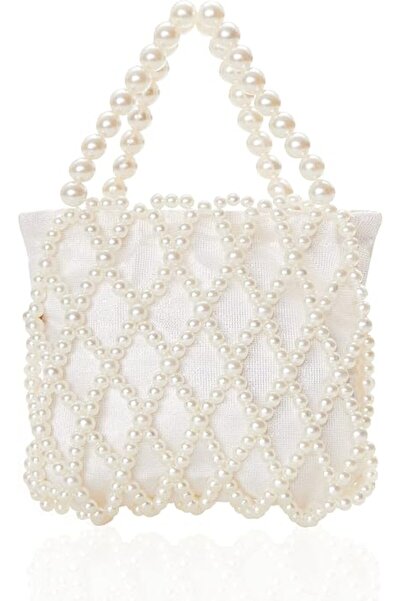 BABEYOND Women Pearl Clutch Purse - Bucket Beaded Bridal Evening Bag Formal R...