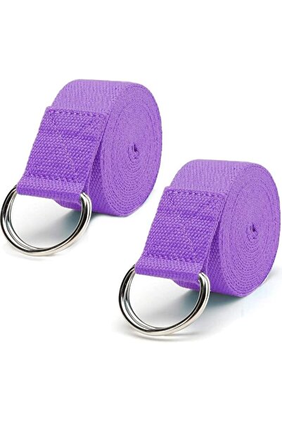 GENERAL Dolwis Store 2 Pack Yoga Strap (6ft) Stretch Band with Adjustable Met...