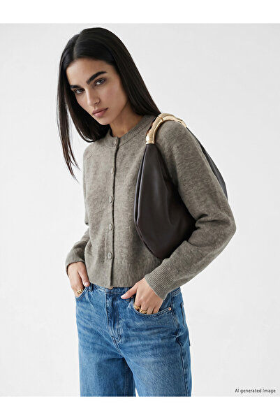 LC Waikiki Lcw Vision Crew Neck Women's Knitwear Cardigan
