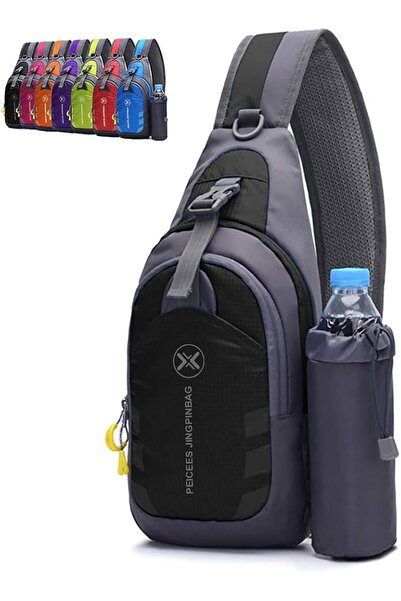 Peicees Chest Crossbody Sling Backpack Bag Travel Bike Gym Daypack for Women Men