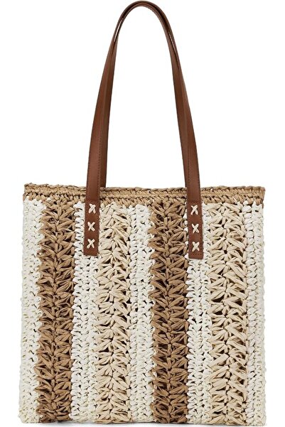 NALACAL Straw Bag Mesh Beach Bag The Tote Raffia Bag for Women Summer Beach D...