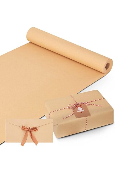 Yelajoy Kraft Paper Roll 44cm x 30m, Wrapping Paper Roll, Craft Paper Gift Wr...