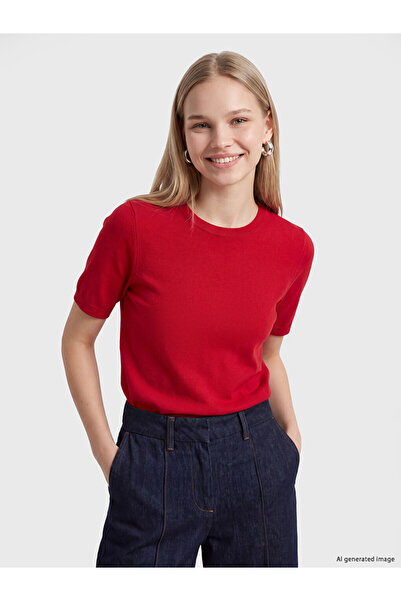 LC Waikiki Rmz Gi̇yi̇m Farkiyla Zero Roba Collar Women's Knitwear Sweater