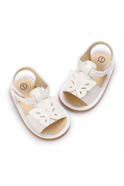 Hibobi Premium EU18-19 Baby Girl Sandals, Butterfly Open-Toe Shoes with Adjus...