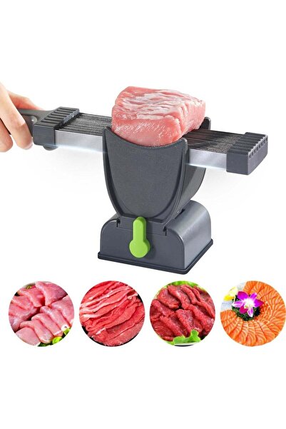 Hope Manual Meat Slicer with Adjustable Thickness – Stainless Steel Food Cutt...
