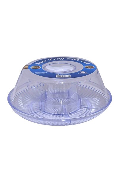 Generic Divided Plastic Nut Plate with Lid 26 cm HE5742