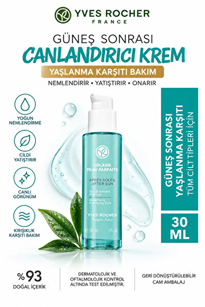 Yves Rocher Güneş Sonrası Yaşlanma Karşıtı Yüz Kremi 30 ml - Nemlendirici Cil...