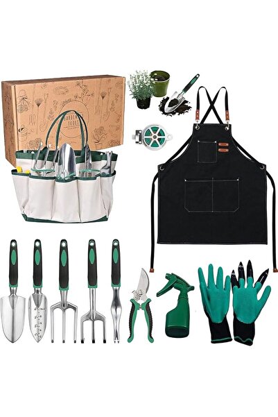 CESTBELLA Garden Tools Set 11 Pcs Gardening Hand Tool Set Ergonomic Non-Slip ...