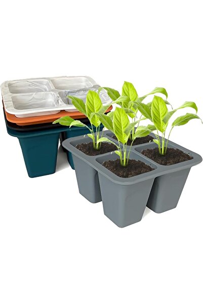 GENERAL Ylajoy Beginners Silicone Seed Trays,20 Cell Fully Flexible Seedling ...