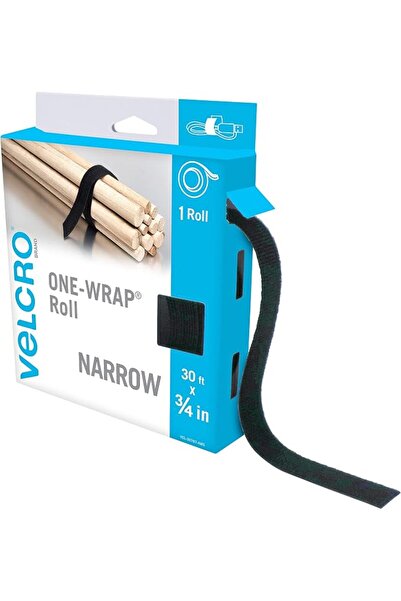 VELCRO Brand VEL-30767-AMS Narrow Straps 3/4 in x 30 ft Roll | Cut to Length ...