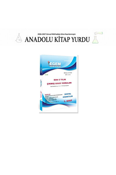 Egem Eğitim Yayınları 2025 AÖF Egem 1.sınıf Sosyal Hizmetler Bahar Dönemi 2. ...