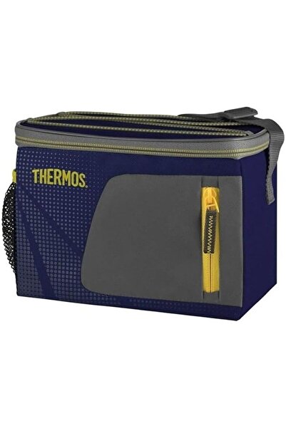 THERMOSİDİNG Thermos Radiance 6 Can Cooler Bag, Navy/Yellow