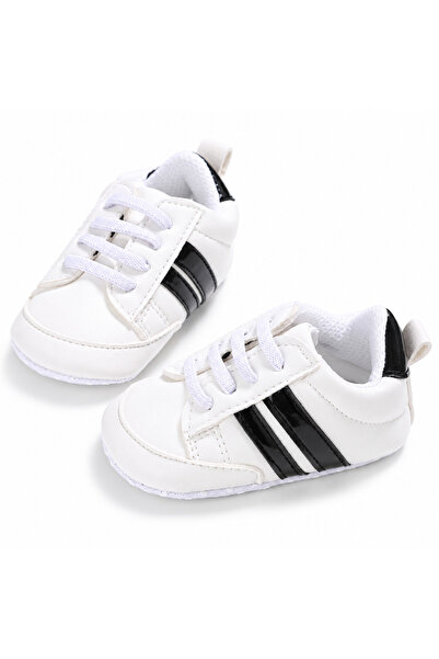 Hibobi Premium EU18-19 Baby Sneakers, Elastic Lace Shoes with Glossy Side Str...
