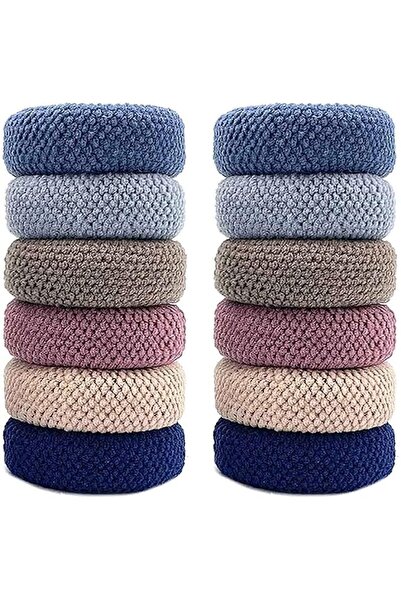 SOWUGI Thick Seamless Hair Ties, Thick Seamless Hair Ties, Ponytail Holders T...