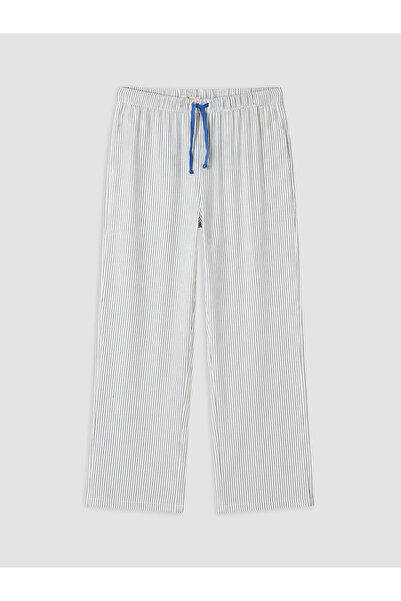 LC Waikiki Alita City Women's Striped Pajama Bottoms with Elastic Waist and C...