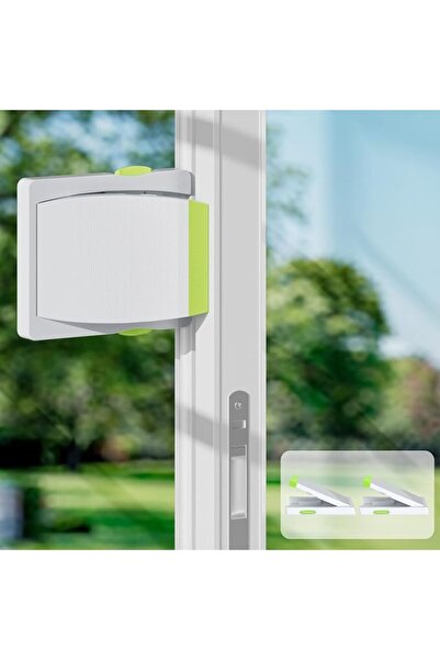 GENERAL Tazweeq 2 Pack Sliding Door Lock, Adhesive Baby Safety, Patio Window