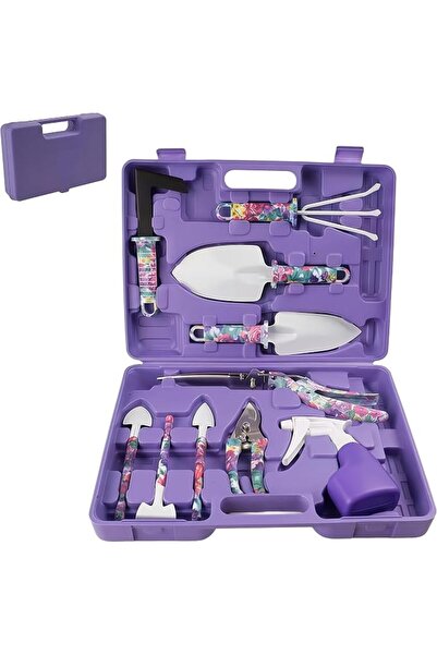 NIUBI Garden Tools Set, 10 Pieces Gardening Tool Kit for Women with Ergonomic...