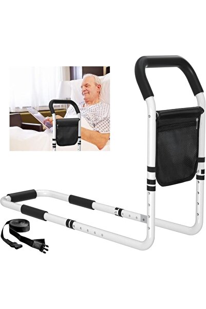 Paporich Bed Assist Rail for Elderly Adults, Bedside Safety Guard with Storag...