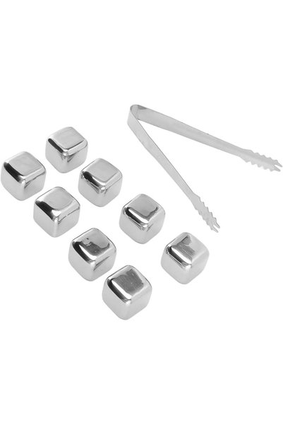 Tuwei Stainless Steel Ice Cubes, Safe Non-toxic 304 Stainless Steel Ice Cubes...