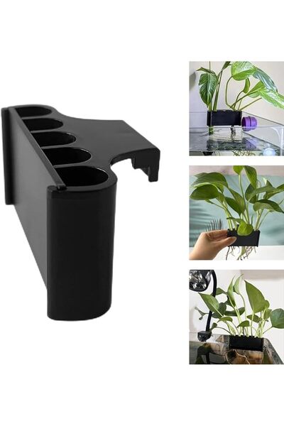 GENERAL Haruo Aquarium Plant Holder, Black, 5 Holes, Universal, Floating and ...