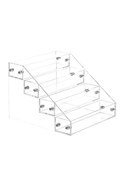Generic حامل عرض أكريليك شفاف من 4 طبقات لطلاء الأظافر