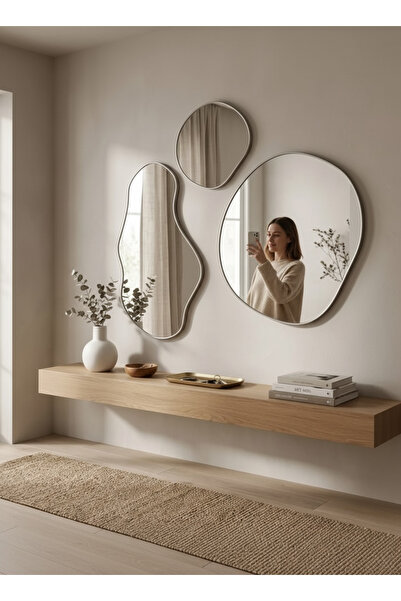 Çakır ahşap mobilya Uçan dresuar raf meşe 140x20x10