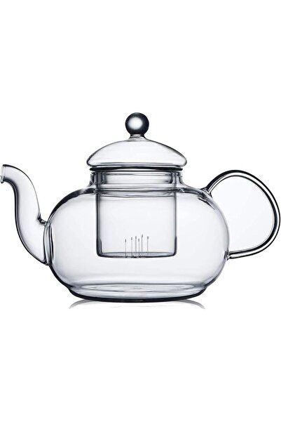 CnGlass 33.8oz Glass Teapot with Removable Infuser,Stovetop Safe Tea Kettle,B...