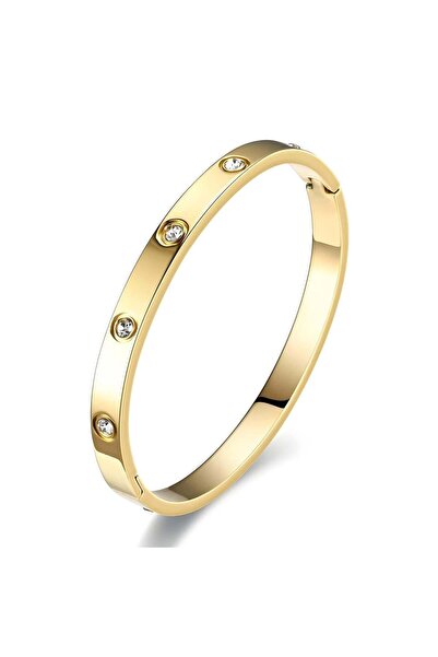 Generic Brand Aurora Spark Bangle - 18K Gold Plated Stainless Steel