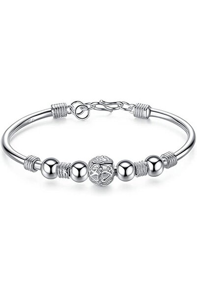 GENERAL Castowe Women's Bracelet, Sterling Silver, Silver Color, Simple Desig...
