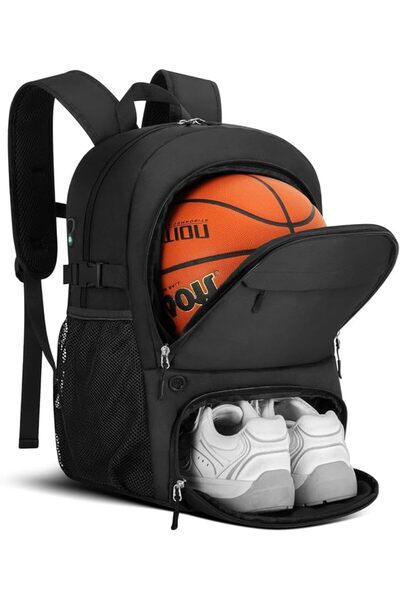 KASTWAVE Basketball Backpack, Soccer Bag With Ball And Shoe Compartments, For...