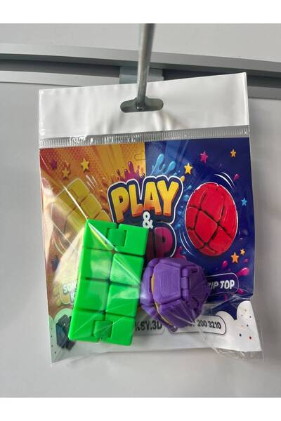 KSY 3D 2'li Avantaj Paketi: Sonsuz Küp (Infinity Cube) ve Zıpzıp Top Stres Oy...