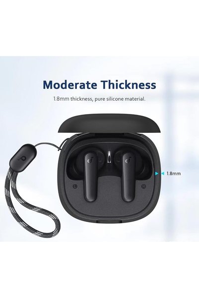 LinJie Earphone Silicone Case For Anker Soundcore p20i Ultra-ThinSoft Protective Cover, Slim-Fit,Ant