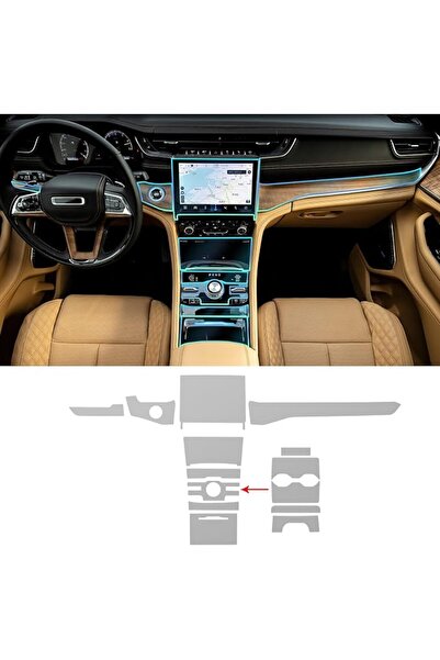 GENERAL for Jeep Grand Cherokee 2021-2024 PPF Precut 8.5Mil Car Paint Protect...