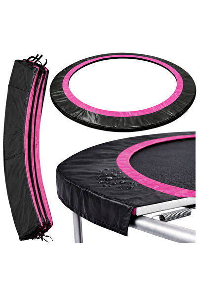 LEAN Husă de protecție pentru trambulină Sport Max de 10ft, Negru și Roz