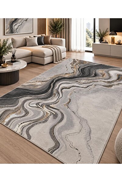 OEM Covor modern Almira Gri Auriu 80 x 150 cm