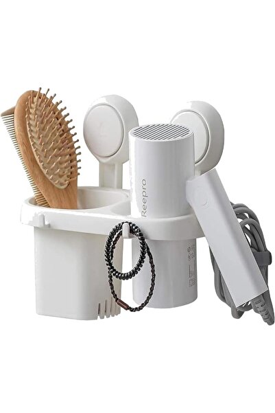 E COMMERCE BAG Adhesive Bathroom Hair Dryer Holder No Drilling Hair Styling T...