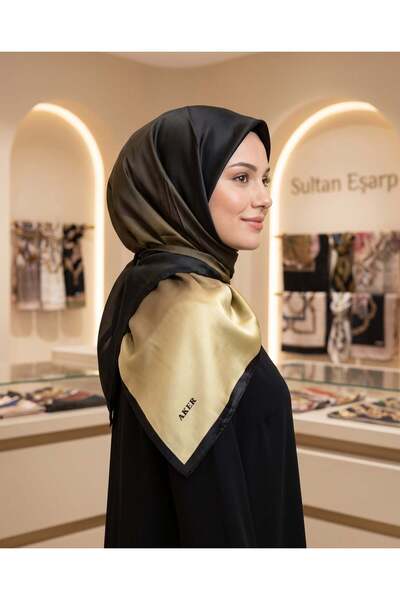 Aker Crystal Scarf - Gradient - 1070950-912 - Black, Yellow