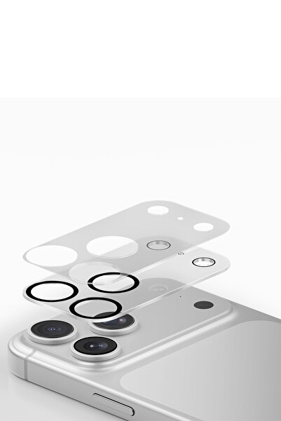 UNIQ Better By Design İPhone 18 Pro Kamera Lens ve Modül Koruyucu ClearShield FrameGuard Parma İzi Tutmayan Yüzey