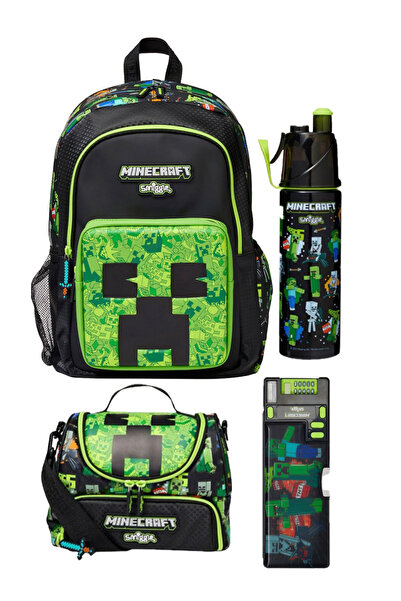 SMIGGLE Minecraft Okul Sırt Çantası 4’lü Set