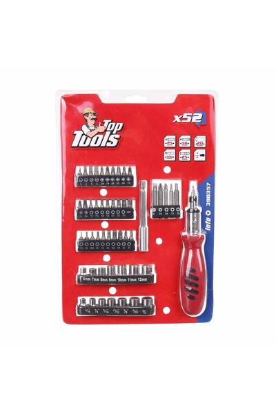 OPPORTUNO Top Tools precision screwdriver, 52 bit set included