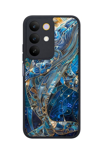 realme حافظة مقاومة للصدمات متوافقة مع C85 5G بنمط الحوت مع حماية للكاميرا