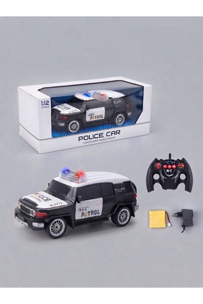 Bionic 1:12 Scale RC Police Sports Car Remote Control Car with Lights & App C...