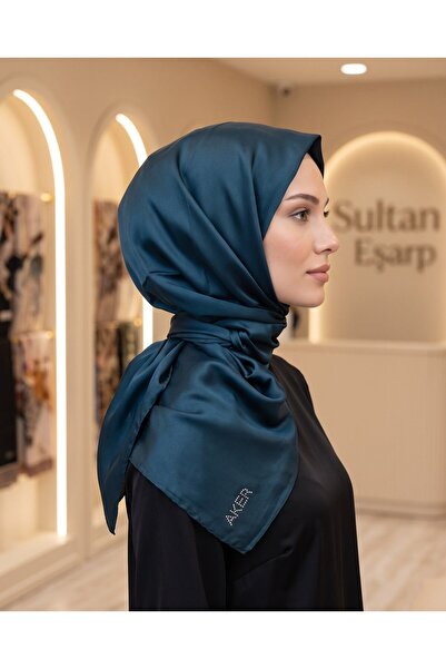 Aker Crystal Scarf - Solid Color - with Stone Embroidery Logo - 956