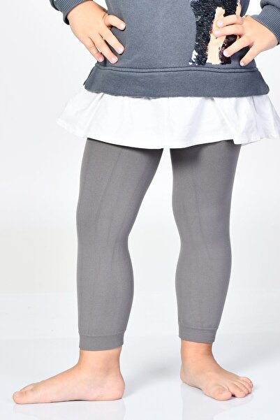Dore Çorap Girl's Thermal 200 Denier Tights - Gray